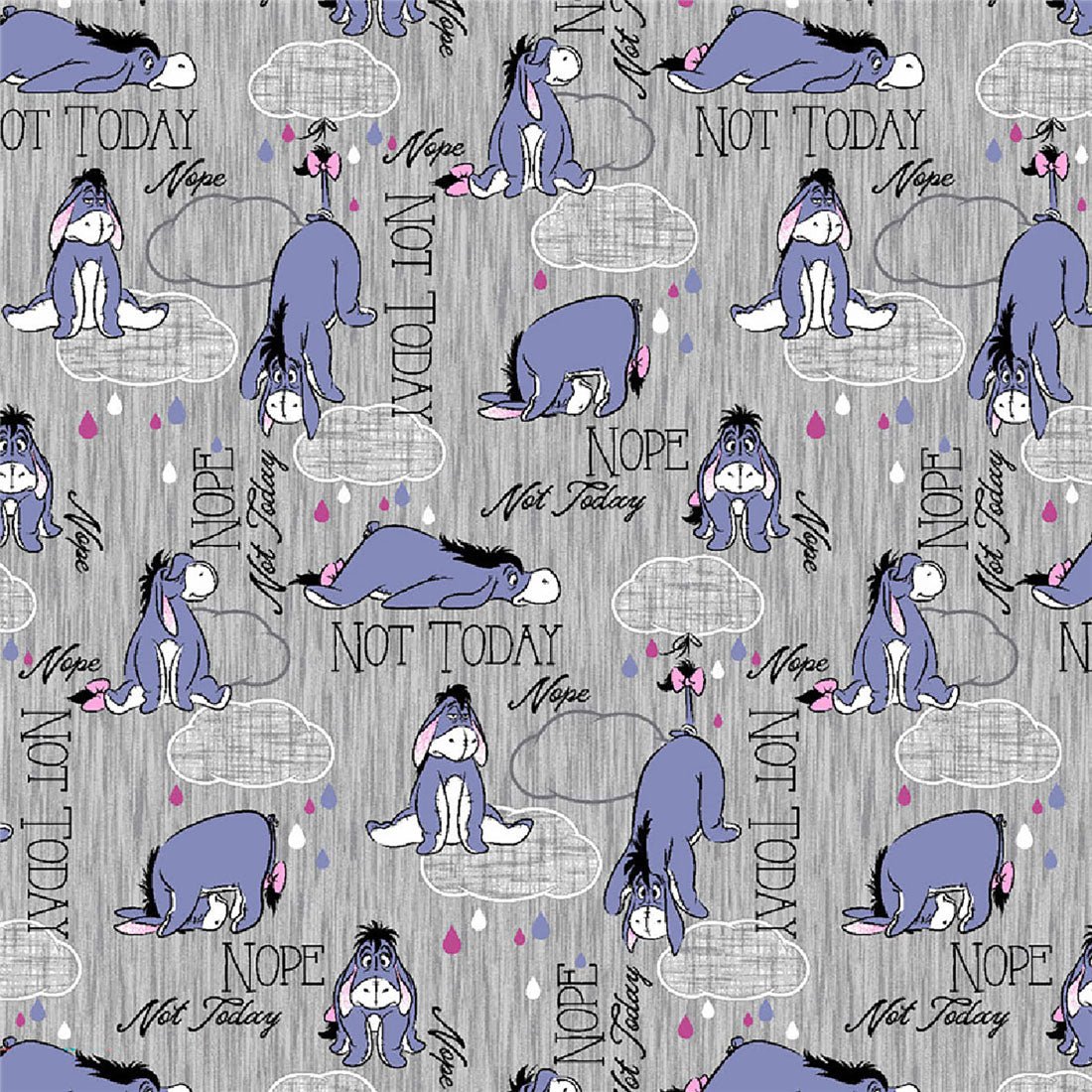 Eeyore Tooniforms Licensed Disney Winnie The Pooh V Neck Scrub Top TF797 PHNT - Scrubs Select