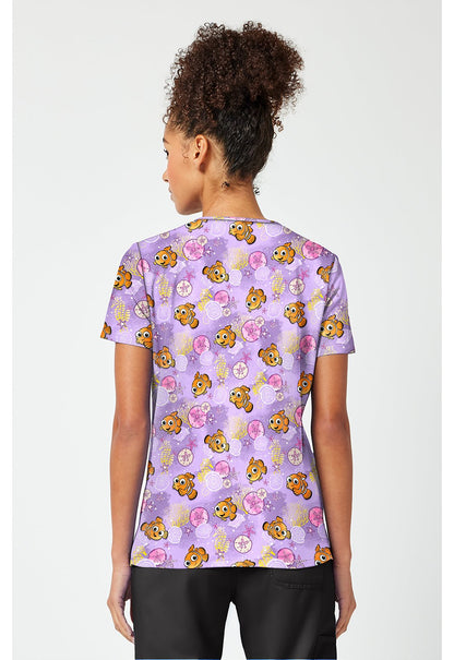 Finding Nemo Tooniforms Licensed Disney V Neck Scrub Top TF796 FNTC - Scrubs Select