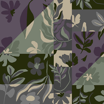 Floral Geo Dickies Print V Neck Scrub Top DK667 FOGE - Scrubs Select