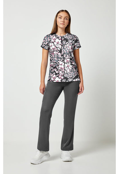 Floral Whimsy Healing Hands Ivy Print Scrub V Neck Top HH911 FRWH - Scrubs Select