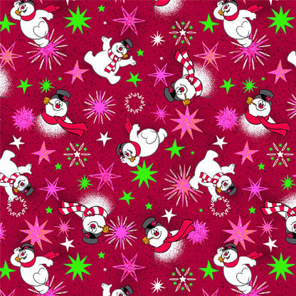 Frosty Snowman Tooniforms Licensed V Neck Scrub Top TF796 FRBM - Scrubs Select