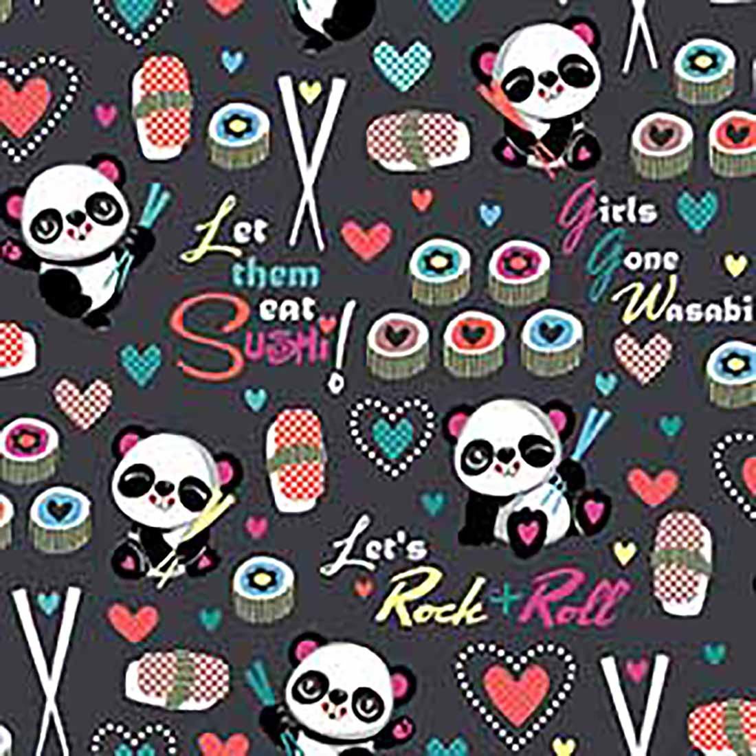 Girls Gone Wasabi Cherokee Print Panda V Neck Scrub Top CK856 GGWI - Scrubs Select