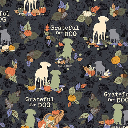 Grateful For Dog Cherokee Print Dog Is Good V - Neck Scrub Top CK856 OGGF - Scrubs Select