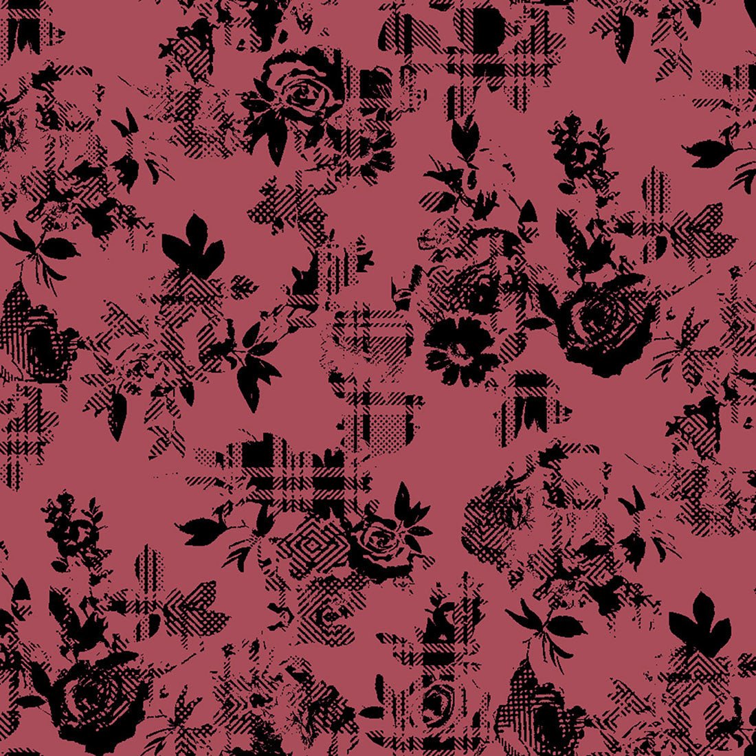 Grunge N Roses Dickies Print V Neck Scrub Top DK876 GNRS - Scrubs Select