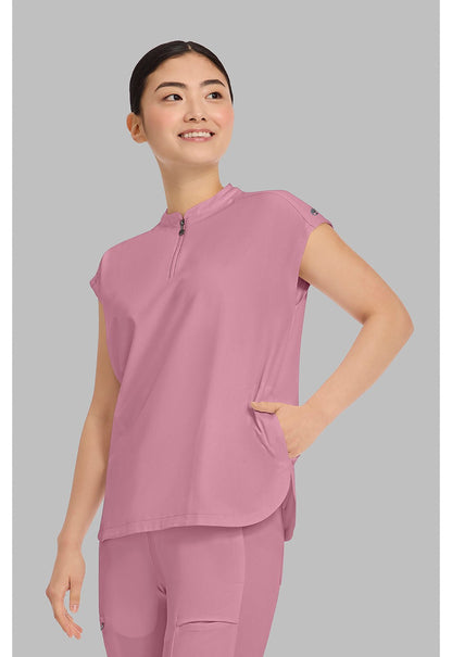 Healing Hands 360 Scrubs Sandy Mandarin Collar Top 2286 - Scrubs Select