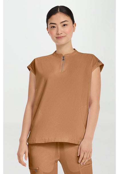 Healing Hands 360 Scrubs Sandy Mandarin Collar Top 2286 - Scrubs Select
