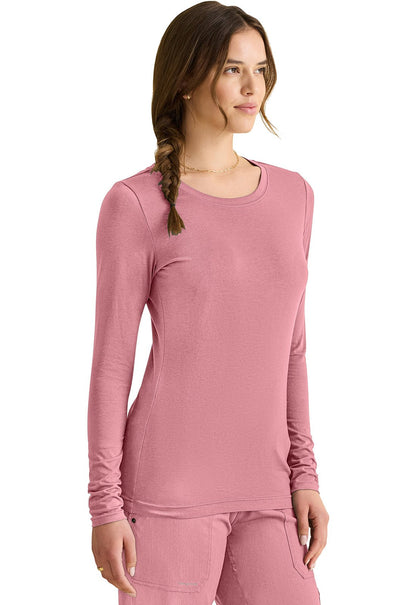 Healing Hands Knits Melissa Long Sleeve Knit Scrubs Tee 5047 - Scrubs Select