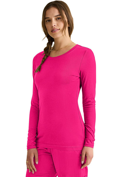 Healing Hands Knits Melissa Long Sleeve Knit Scrubs Tee 5047 - Scrubs Select