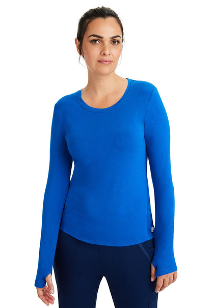 Healing Hands Knits Scrubs Mackenzie Long Sleeve Knit Tee Underscrubs 5051 - Scrubs Select