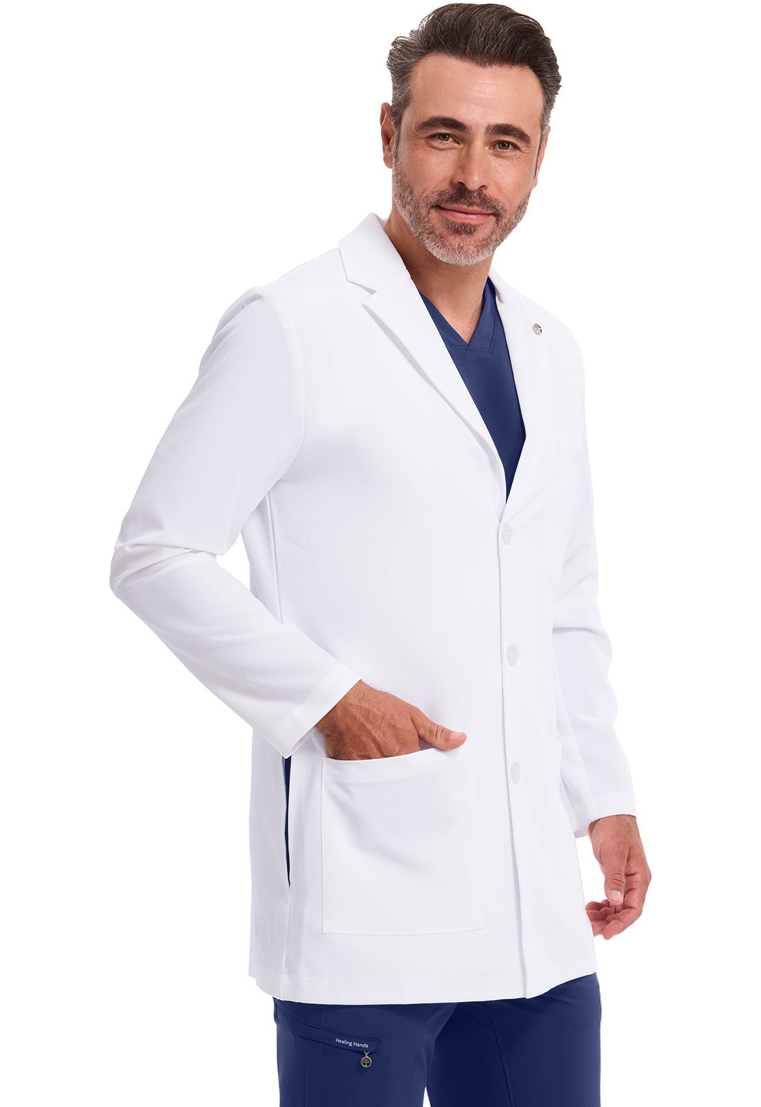 Healing Hands Logan Mens 34.25" Lab Coat 5100 - Scrubs Select