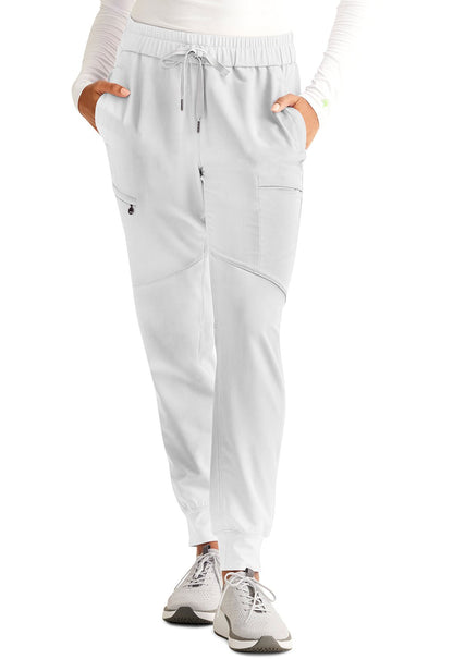 Healing Hands Naya Scrub Jogger Pant 9156 in Ballet Slipper, Cyber Violet, Silver - Scrubs Select