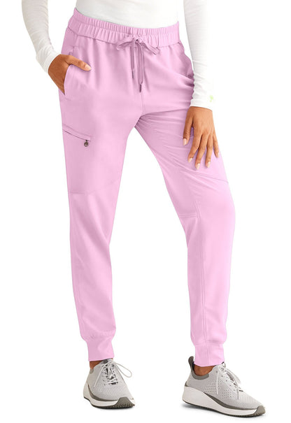 Healing Hands Naya Scrub Jogger Pant 9156 in Ballet Slipper, Cyber Violet, Silver - Scrubs Select