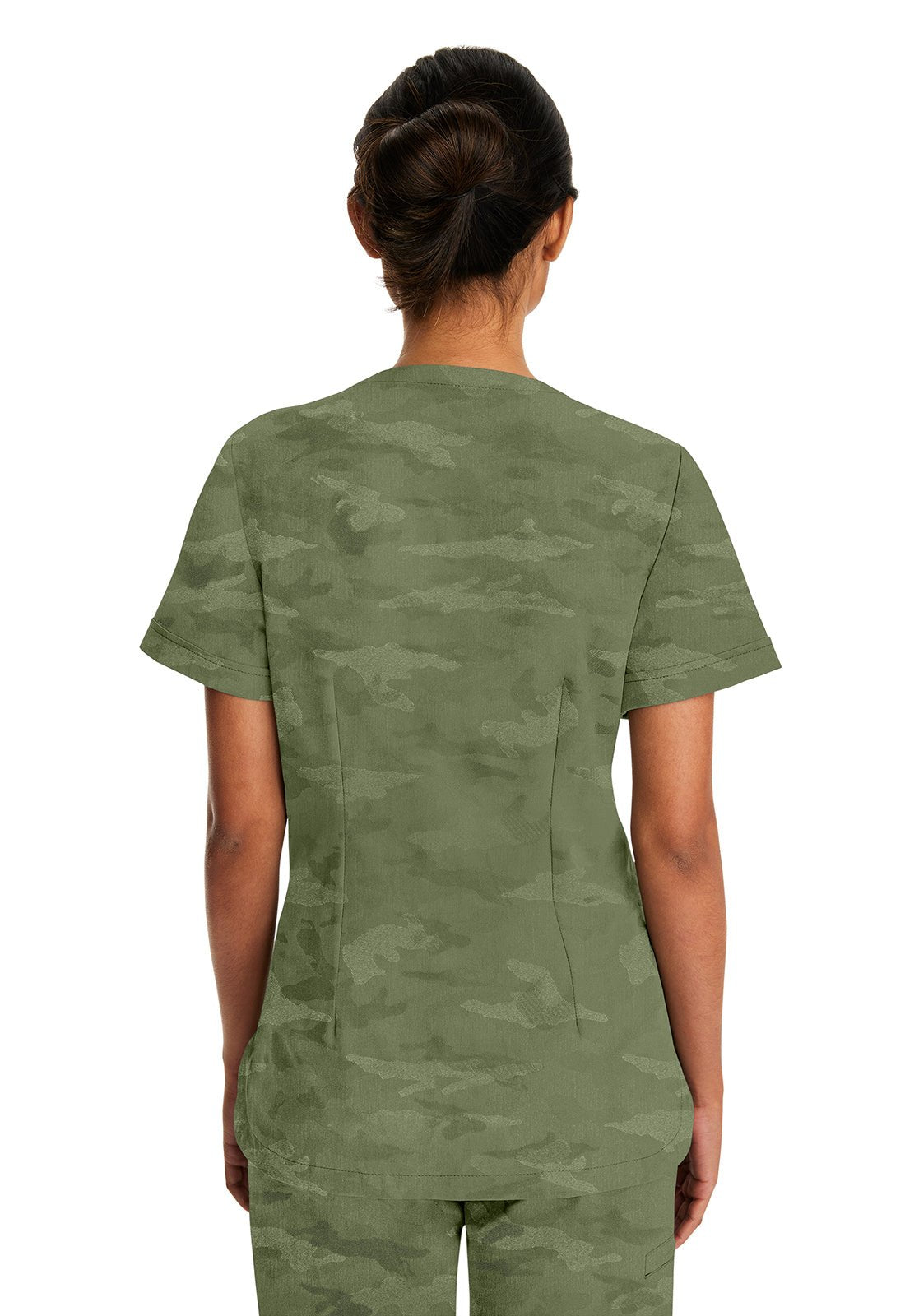 Healing Hands Purple Label Camo Scrubs Joy V Neck Top 2353 - Scrubs Select