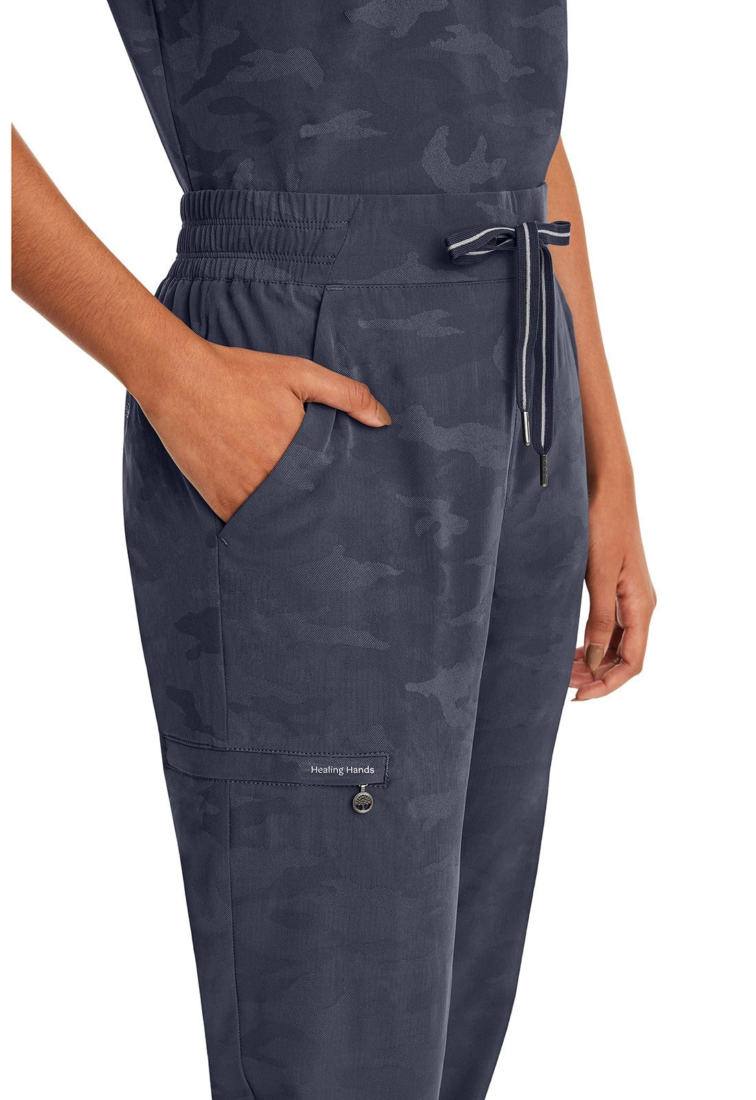 Healing Hands Purple Label Camo Scrubs Tate Jogger Pant 9350P Petite - Scrubs Select