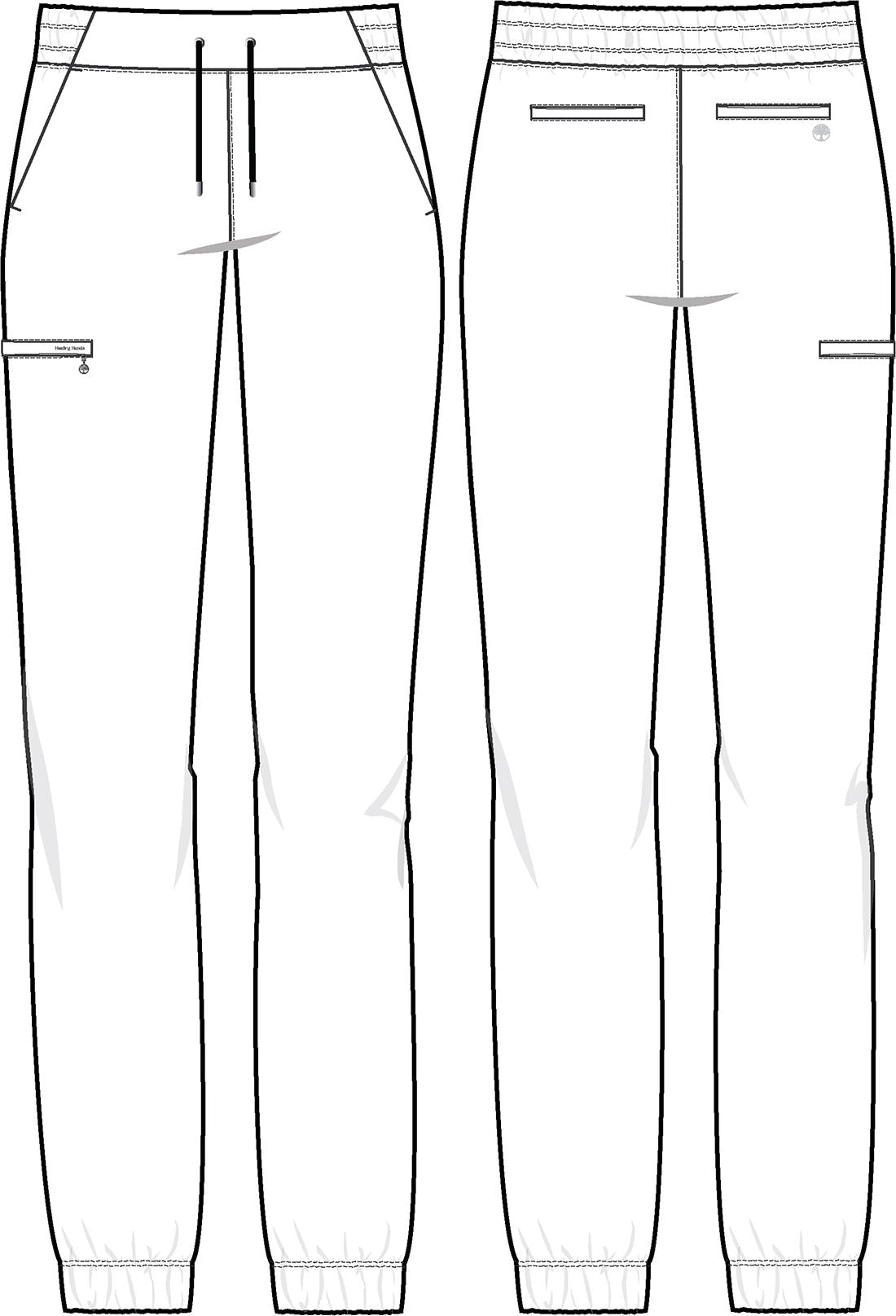 Healing Hands Purple Label Camo Scrubs Tate Jogger Pant 9350P Petite - Scrubs Select