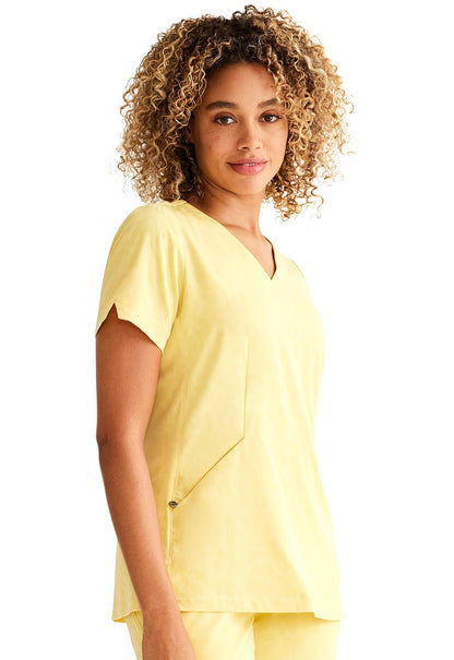 Healing Hands Purple Label Jolie V Neck Scrub Top HH601 Marigold - Scrubs Select