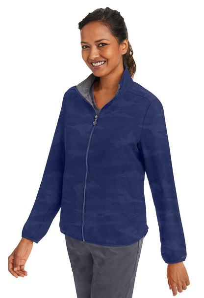 Healing Hands Purple Label Scrubs Jacquard Destini Camo Jacket 5030 - Scrubs Select