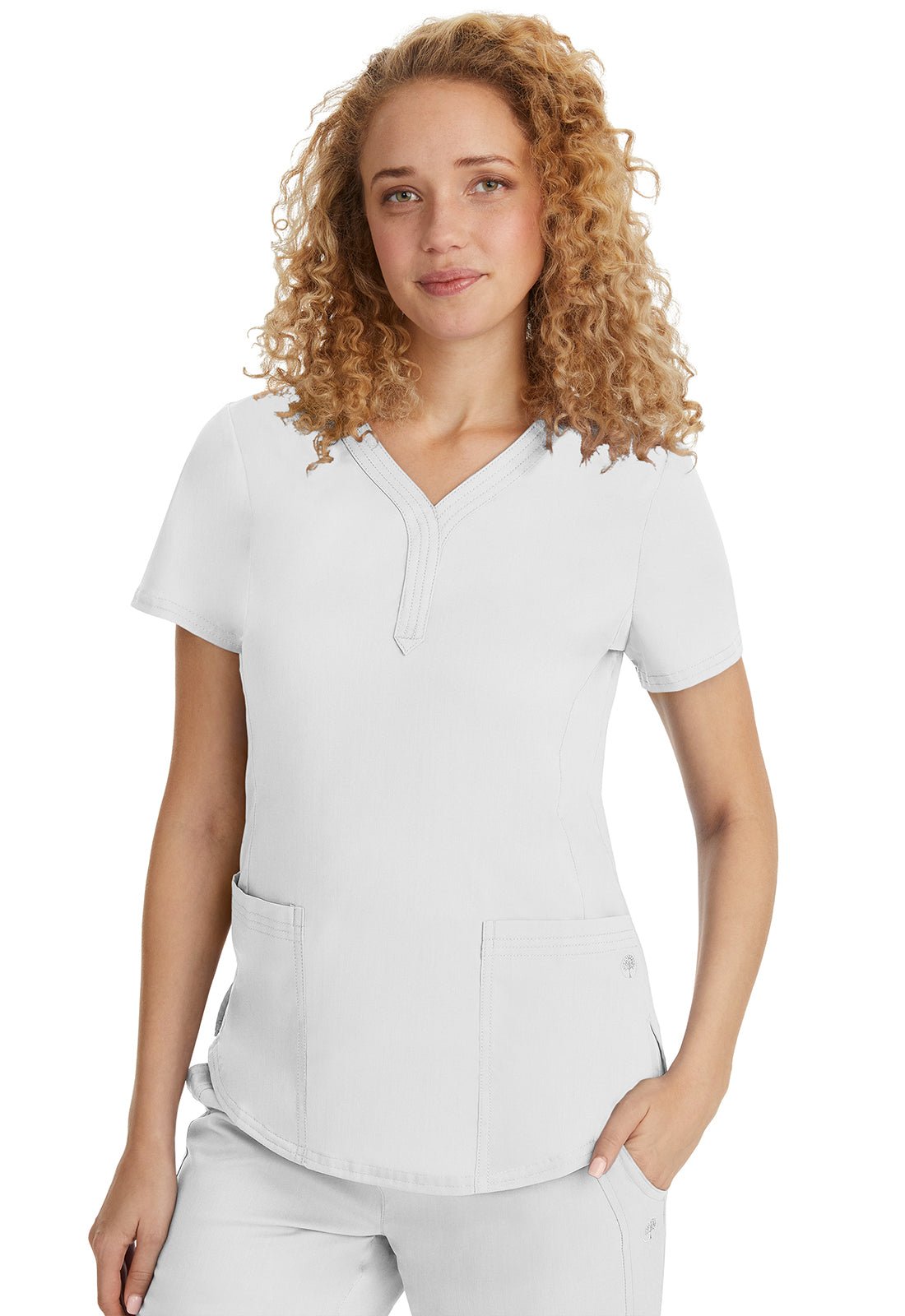 Healing Hands Purple Label Scrubs Jane Y Neck Scrub Top 2167 - Scrubs Select