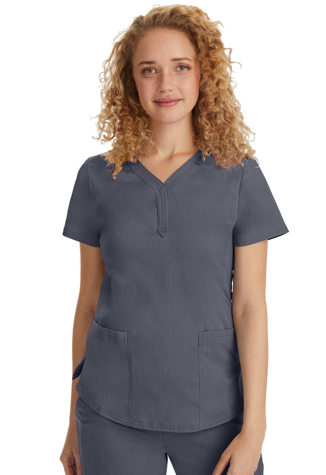 Healing Hands Purple Label Scrubs Jane Y Neck Scrub Top 2167 - Scrubs Select