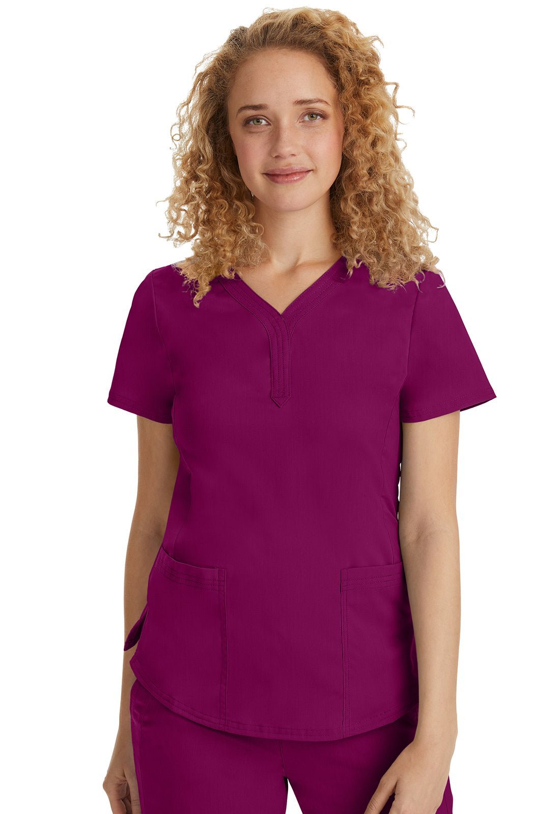 Healing Hands Purple Label Scrubs Jane Y Neck Scrub Top 2167 - Scrubs Select