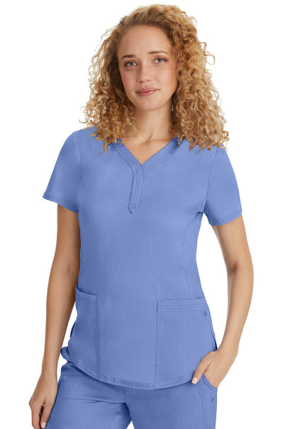 Healing Hands Purple Label Scrubs Jane Y Neck Scrub Top 2167 - Scrubs Select