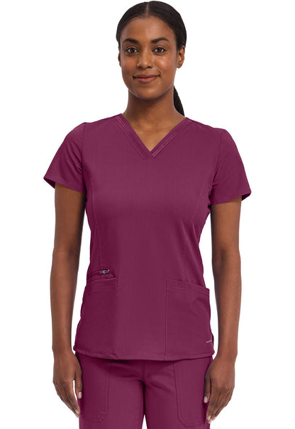 Healing Hands Purple Label Scrubs Jasmine V Neck Top 2278 - Scrubs Select