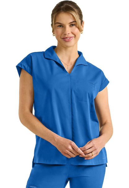 Healing Hands Purple Label Scrubs Jazz Collared Tuckable Top HH607 - Scrubs Select