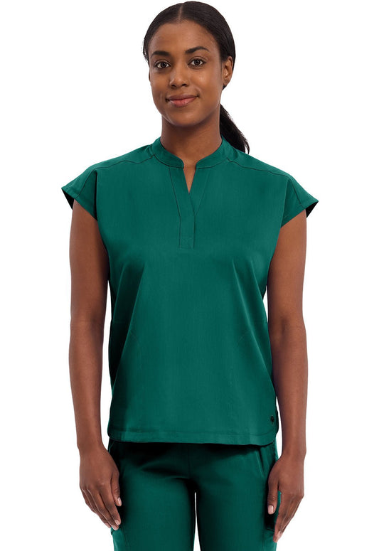 Healing Hands Purple Label Scrubs Journey Mandarin Collar Top 2152 - Scrubs Select