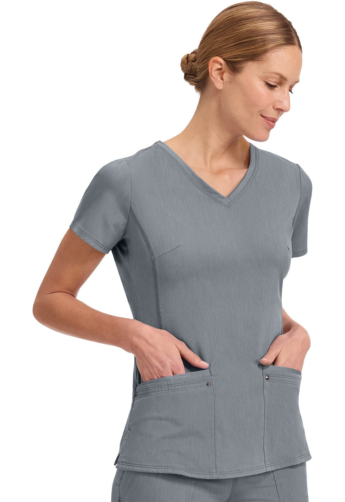 Healing Hands Purple Label Scrubs Juliet V Neck Top 2245 - Scrubs Select