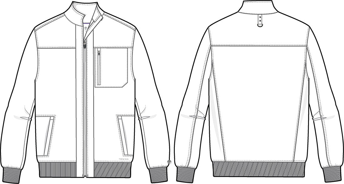 Healing Hands Purple Label Scrubs Men's Jonathan Bomber Jacket 5530 - Scrubs Select