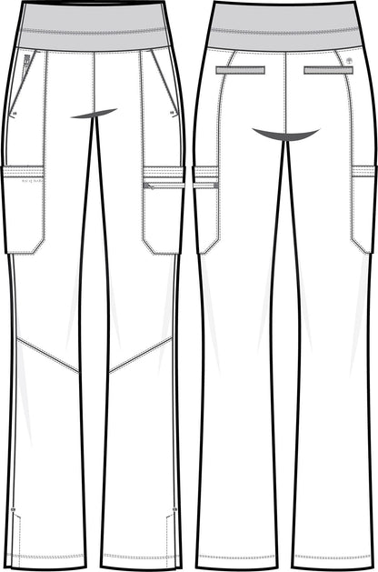 Healing Hands Purple Label Tina Pull On Scrub Pant HH002 in Ceil, Rouge, Sage - Scrubs Select