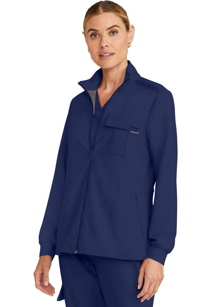 Healing Hands Quest Brooks Scrubs Zip Front Jacket HH360 - Scrubs Select