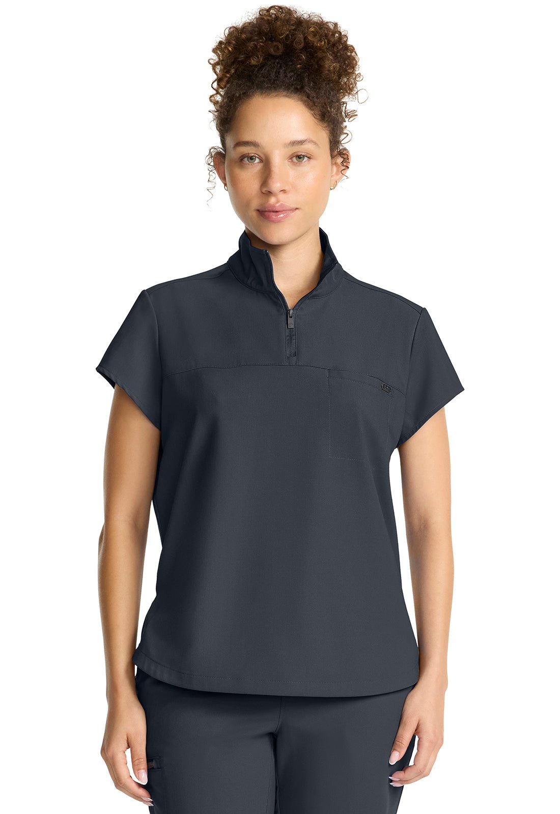 Healing Hands Quest Scrubs Bella Stand Up Collar Top HH752 - Scrubs Select
