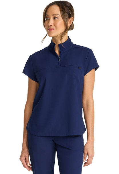 Healing Hands Quest Scrubs Bella Stand Up Collar Top HH752 - Scrubs Select