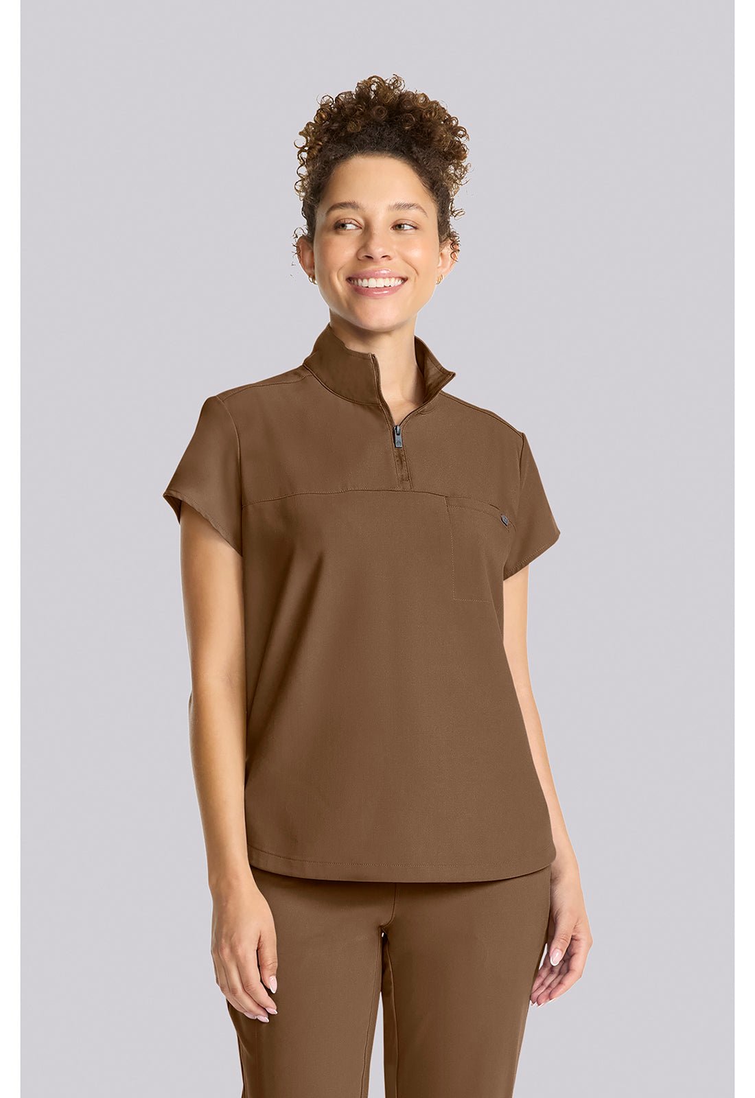 Healing Hands Quest Scrubs Bella Stand Up Collar Top HH752 - Scrubs Select