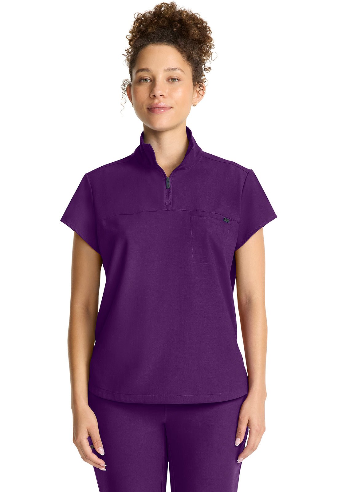 Healing Hands Quest Scrubs Bella Stand Up Collar Top HH752 - Scrubs Select