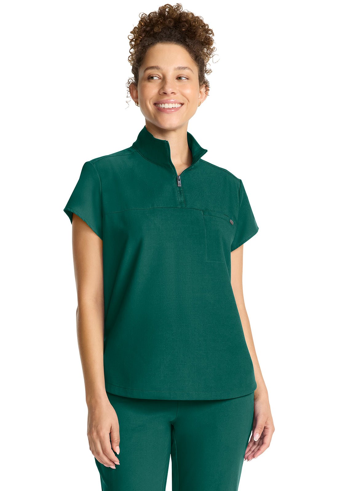 Healing Hands Quest Scrubs Bella Stand Up Collar Top HH752 - Scrubs Select