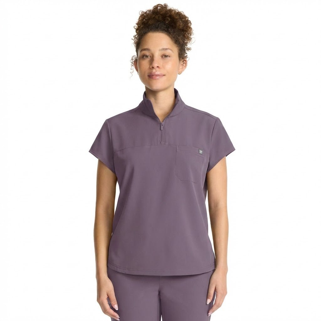 Healing Hands Quest Scrubs Bella Stand Up Collar Top HH752 - Scrubs Select