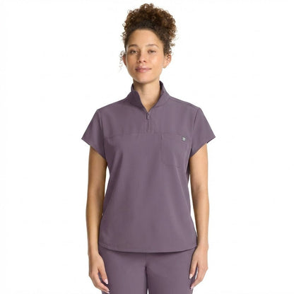 Healing Hands Quest Scrubs Bella Stand Up Collar Top HH752 - Scrubs Select