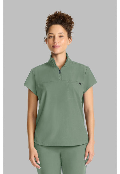 Healing Hands Quest Scrubs Bella Stand Up Collar Top HH752 Limited - Scrubs Select