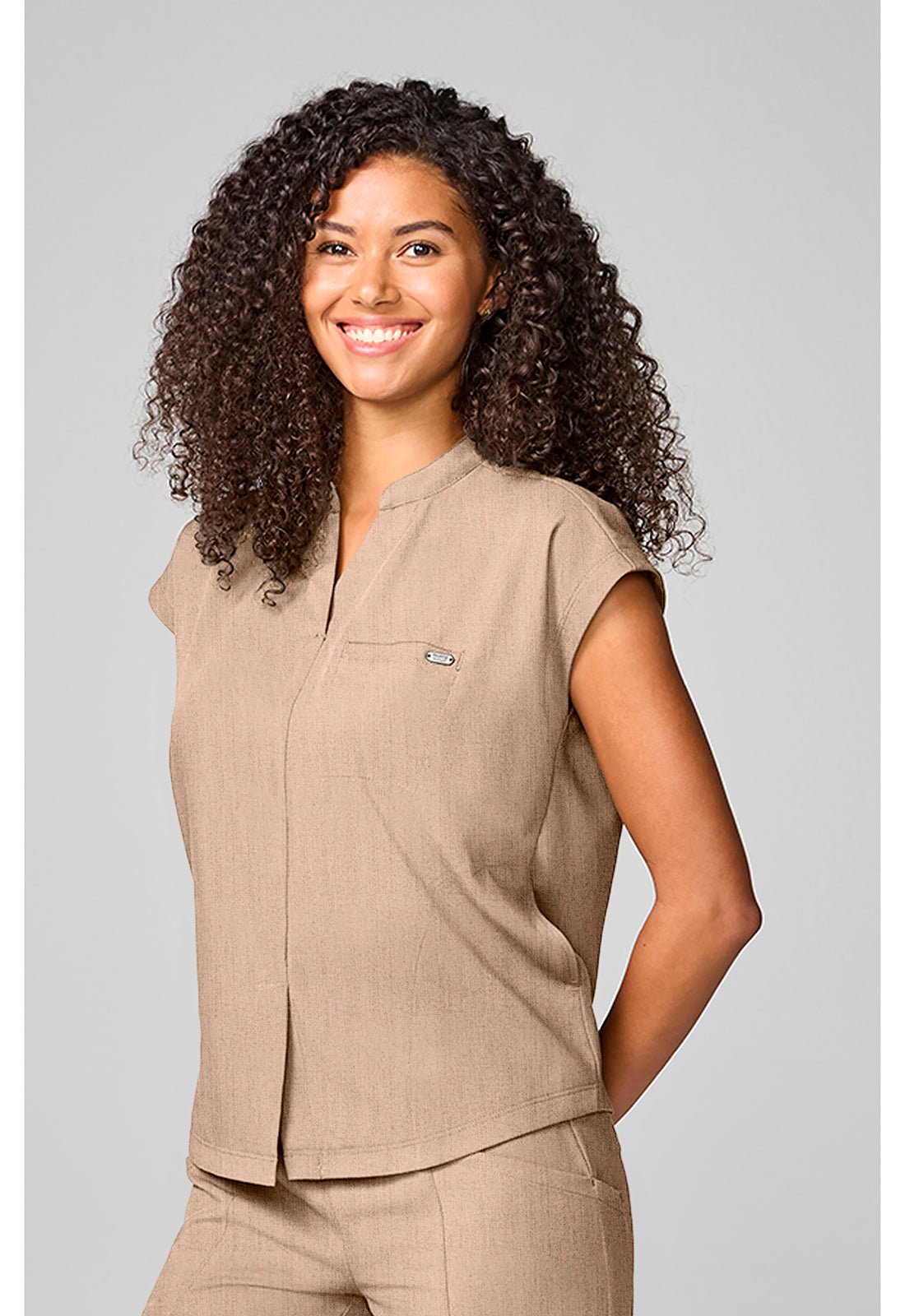Healing Hands Quest Scrubs Blythe Mandarin Color Top HH757 - Scrubs Select