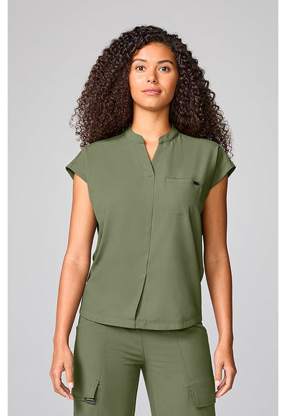 Healing Hands Quest Scrubs Blythe Mandarin Color Top HH757 - Scrubs Select