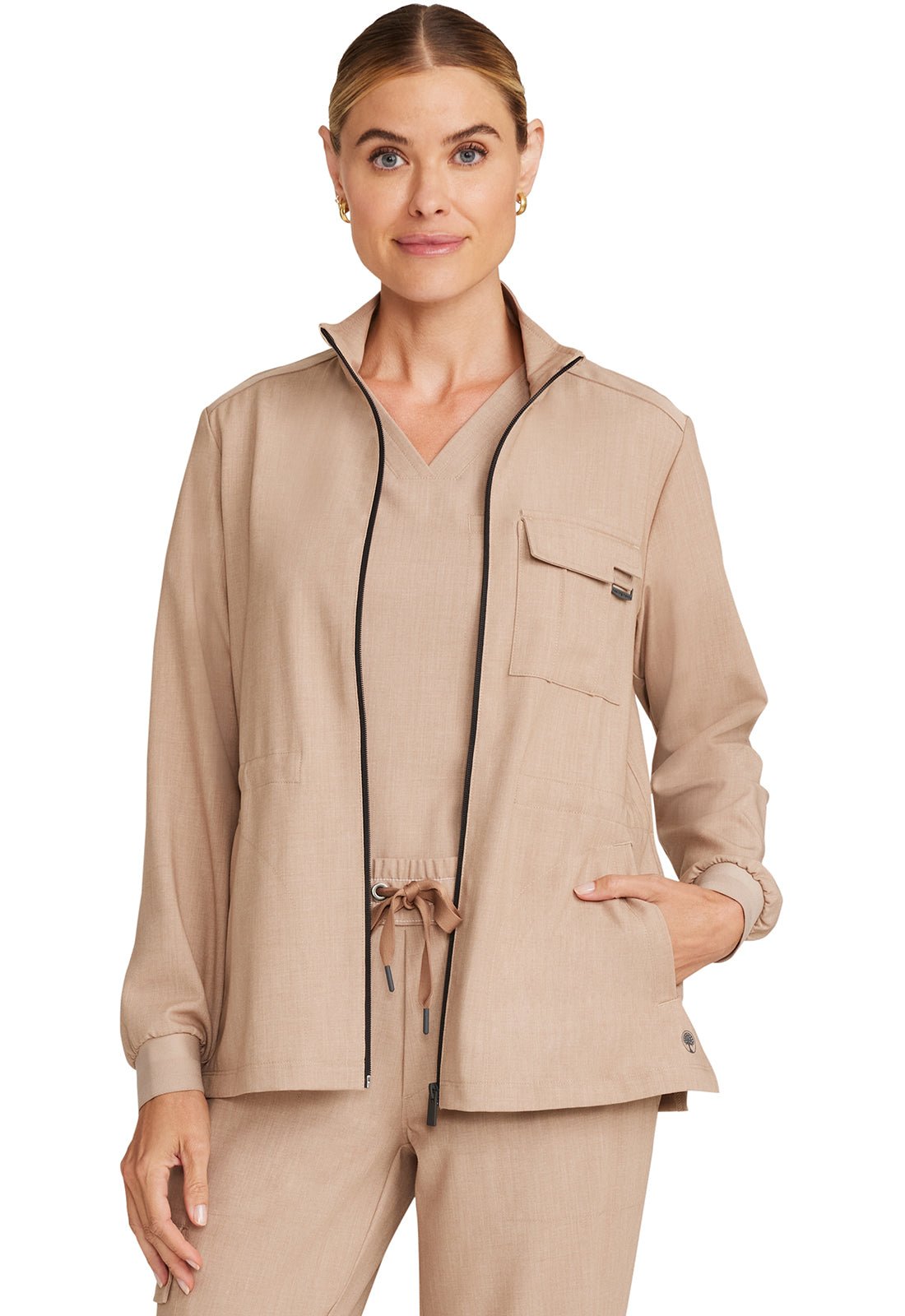 Healing Hands Quest Scrubs Brooks Zip Front Jacket HH360 - Scrubs Select