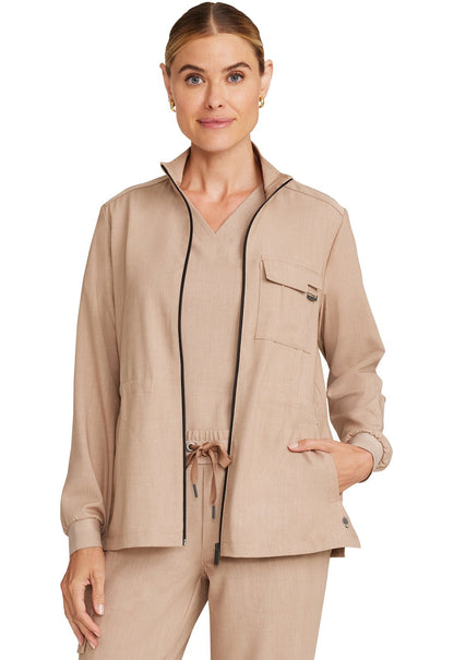 Healing Hands Quest Scrubs Brooks Zip Front Jacket HH360 - Scrubs Select