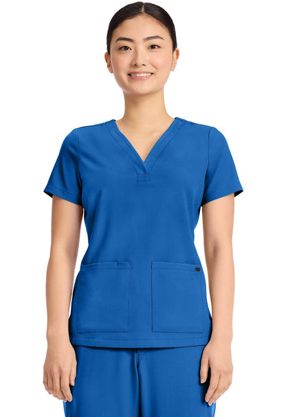 Healing Hands Quest Scrubs Y Neck Top HH751 - Scrubs Select