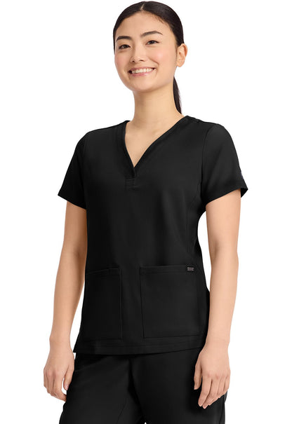 Healing Hands Quest Scrubs Y Neck Top HH751 - Scrubs Select