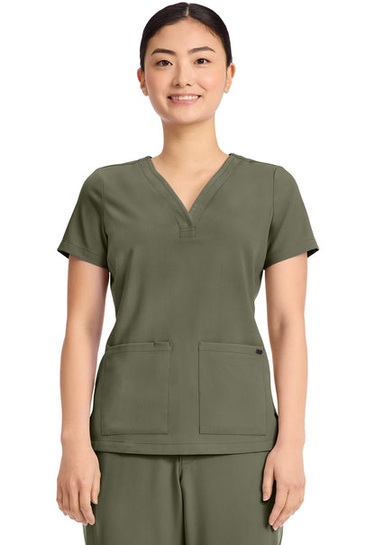 Healing Hands Quest Scrubs Y Neck Top HH751 - Scrubs Select