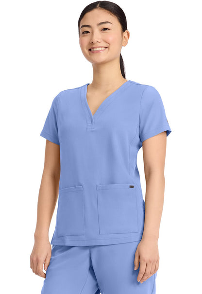 Healing Hands Quest Scrubs Y Neck Top HH751 - Scrubs Select