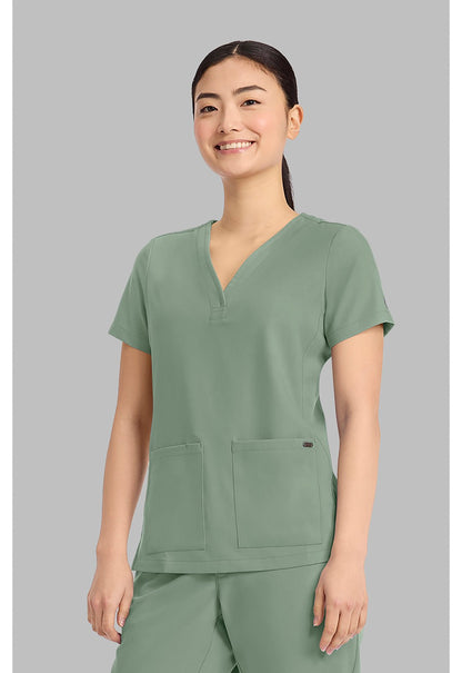 Healing Hands Quest Scrubs Y Neck Top HH751 Limited - Scrubs Select