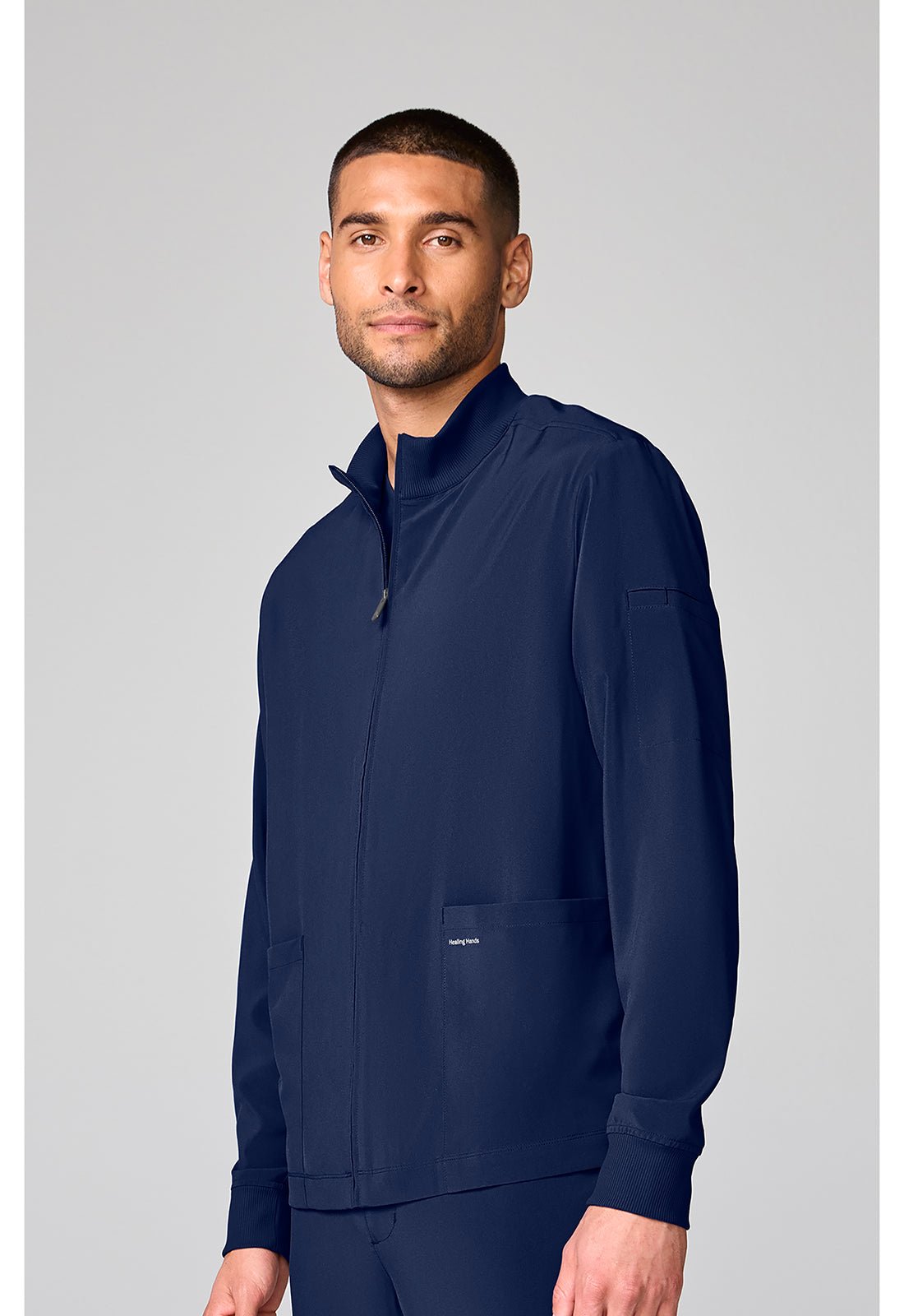 Healing Hands Scrubs Works Men's Mock Neck Jacket HH00053 - Scrubs Select